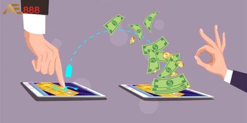 Các thao tác rút tiền AE888